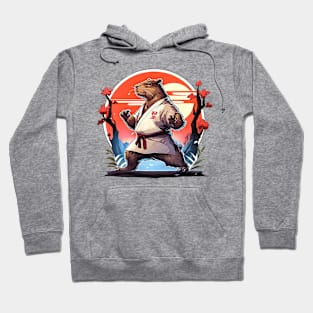 karate capybara Hoodie